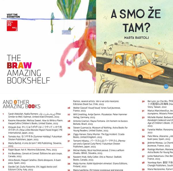 Slikanica Marte Bartolj med 100 izjemnih slikanic na sejmu v Bologni