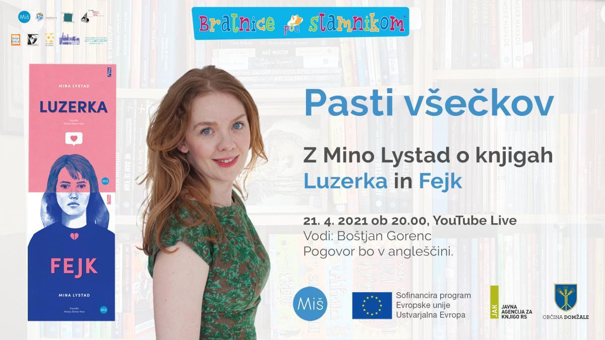 Pasti všečkov: Z Mino Lystad o knjigah Luzerka in Fejk