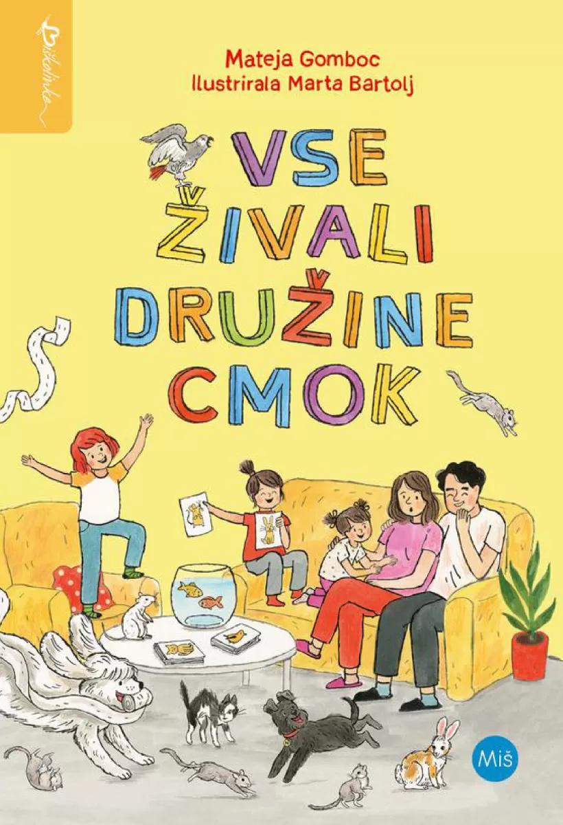 Knjiga Mateje Gomboc Vse živali družine Cmok na seznamu White Ravens 2025