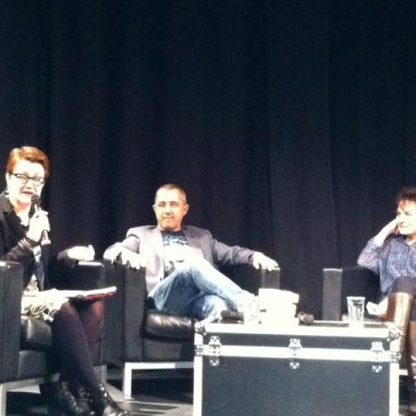 Brian Falkner na knjižnem sejmu v Frankfurtu