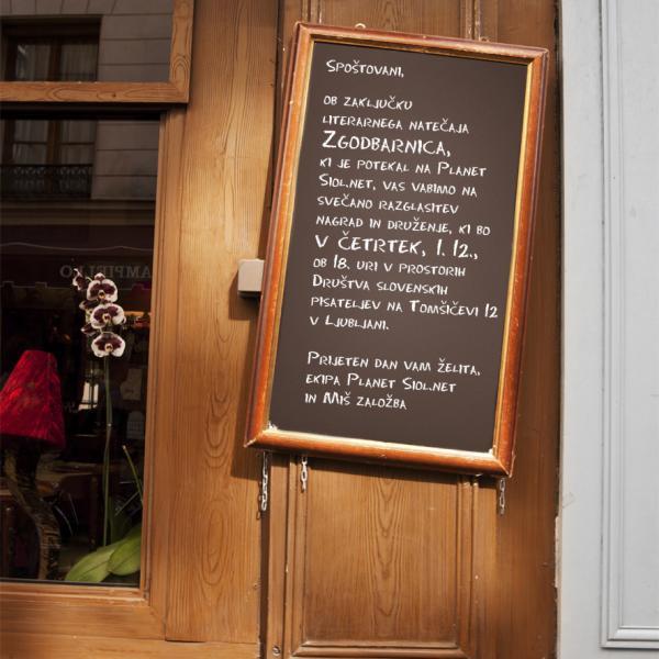 Zaključek literarnega natečaja Zgodbarnica