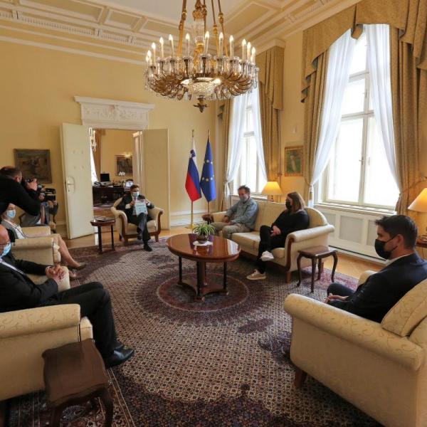 Sprejem pri predsedniku republike, g. Borutu Pahorju