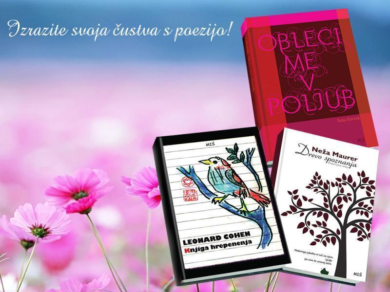 Valentinova akcija: Popust 15% na izbrane pesniške zbirke
