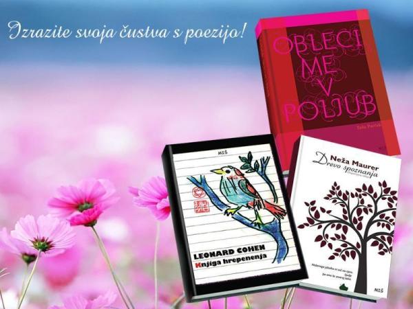 Valentinova akcija: Popust 15% na izbrane pesniške zbirke